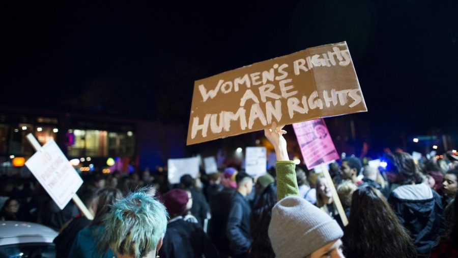 Womens Issues And Rights - Credit: Women against Donald Trump by Fibonacci Blue is licensed under CC BY 2.0.