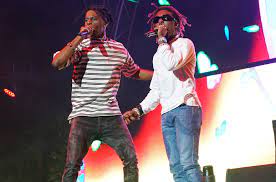 Lil Uzi and Playboi Carti performing together live at Rolling Loud (2021).