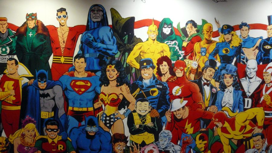 Superhero mural, DC Comics, NYC, NY.JPG | Cory Doctorow | Flickr