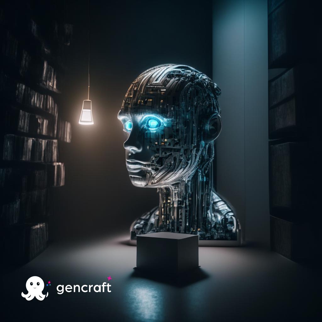 AI conceptualized, Made by Gencraft, Created with M.J. King