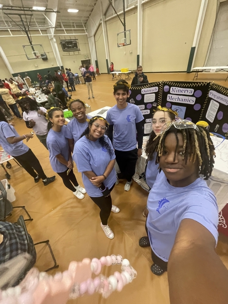 (Students left to right) Lexi Partyka, Zoe Razunguzwa, Isleina Ramos Mena, Parth Patel, Linnian Cheesman, Denise Yogbi.