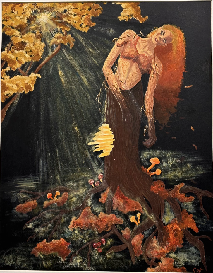 Changing Seasons, created with gouache. Artwork made Oct. 27, 2023. 