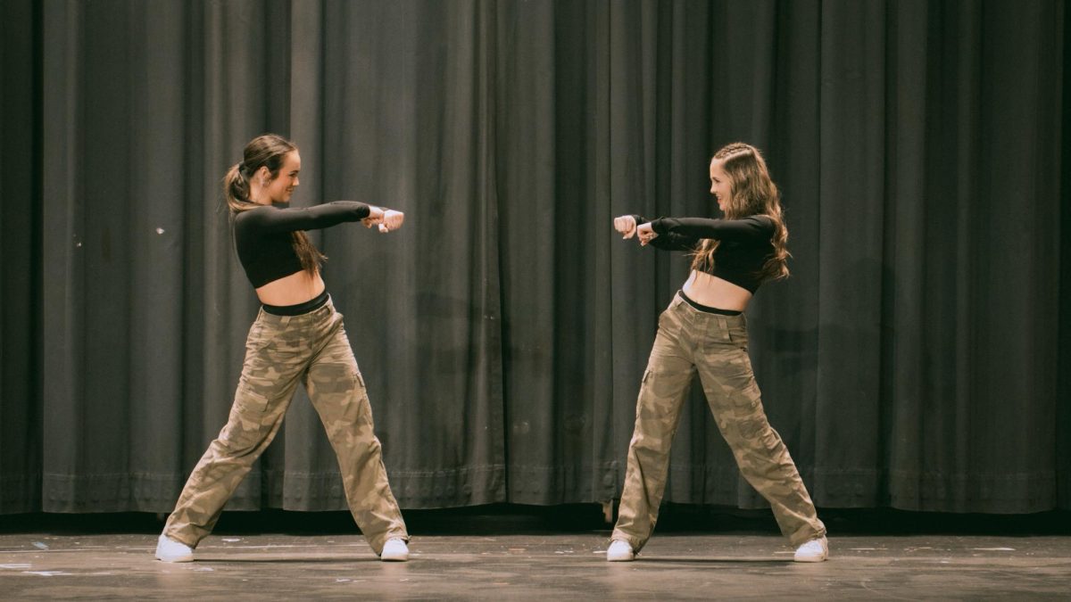 Taylor and Camdyn Fry performing a hip-hop duet. Photo used with permission of Anna Porcella. 