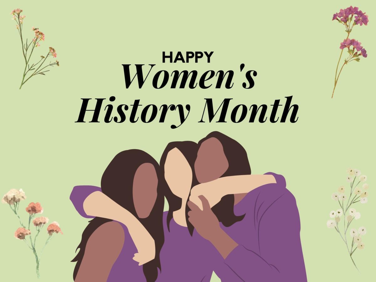 Womens History Month. Image Created using Canva.