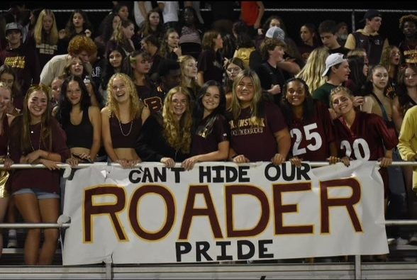 Roader's show their school pride.  