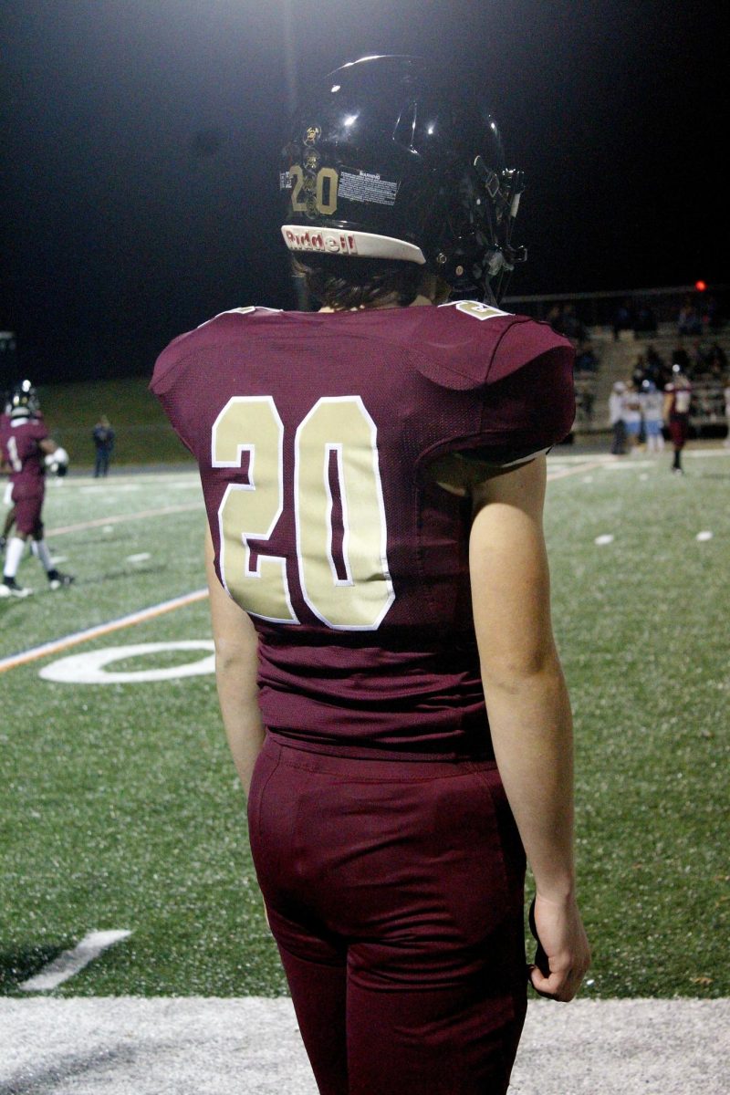 Nate Houck still watching the game.