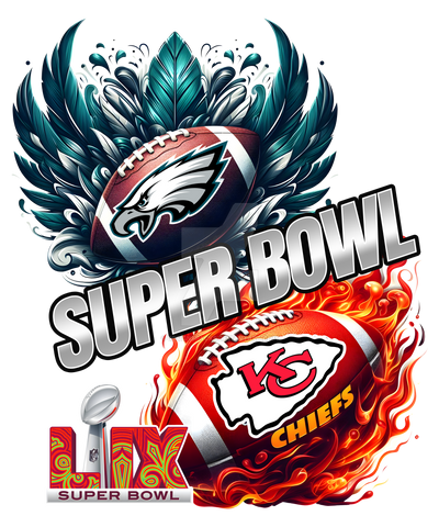 The Eagles face the Chiefs for Super Bowl 59. Super Bowl LIX 2025 Design CC BY-ND 3.0