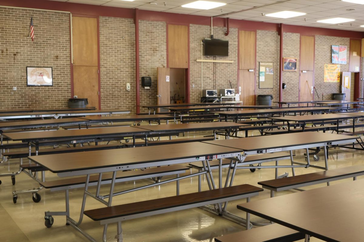 Brunswick High School's undersized and old cafeteria.