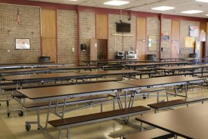 Brunswick High School's undersized and outdated cafeteria.