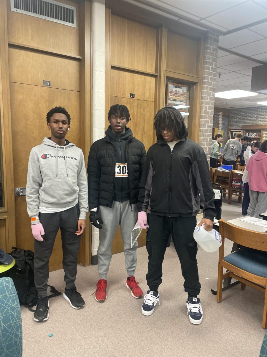 Madani Bah, Andre Phillips, and Gabe Fotso. Photo used with permission from Mr. Jeremy Johnson.

