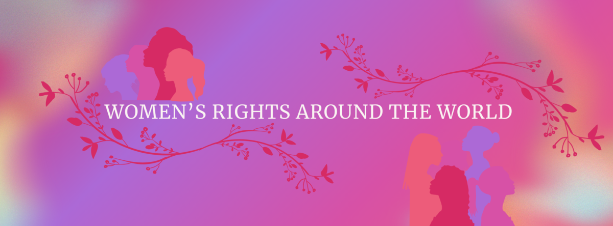 Equality looks different all over the world for women. Made in Canva.