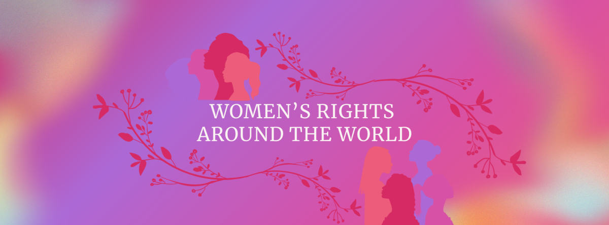 Equality looks different all over the world for women. Made in Canva.