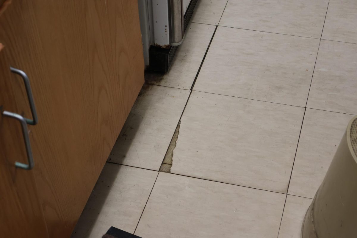 Broken tile