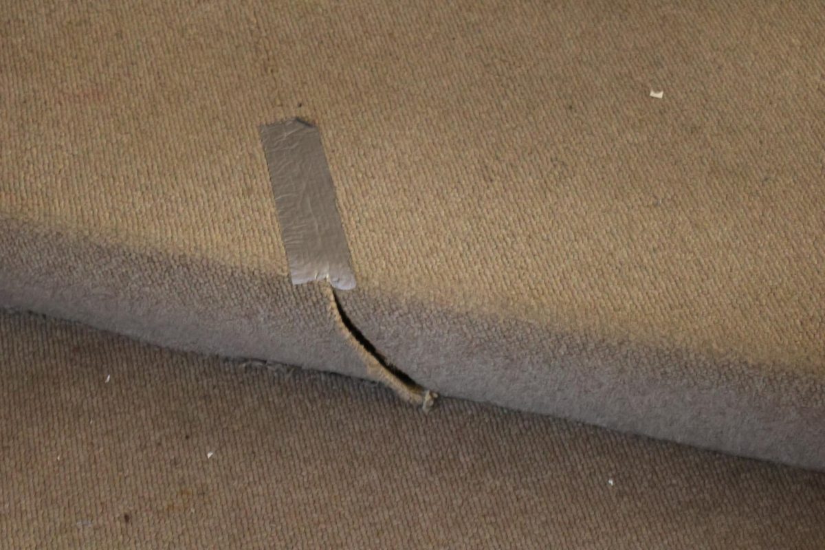 Rip in the carpet