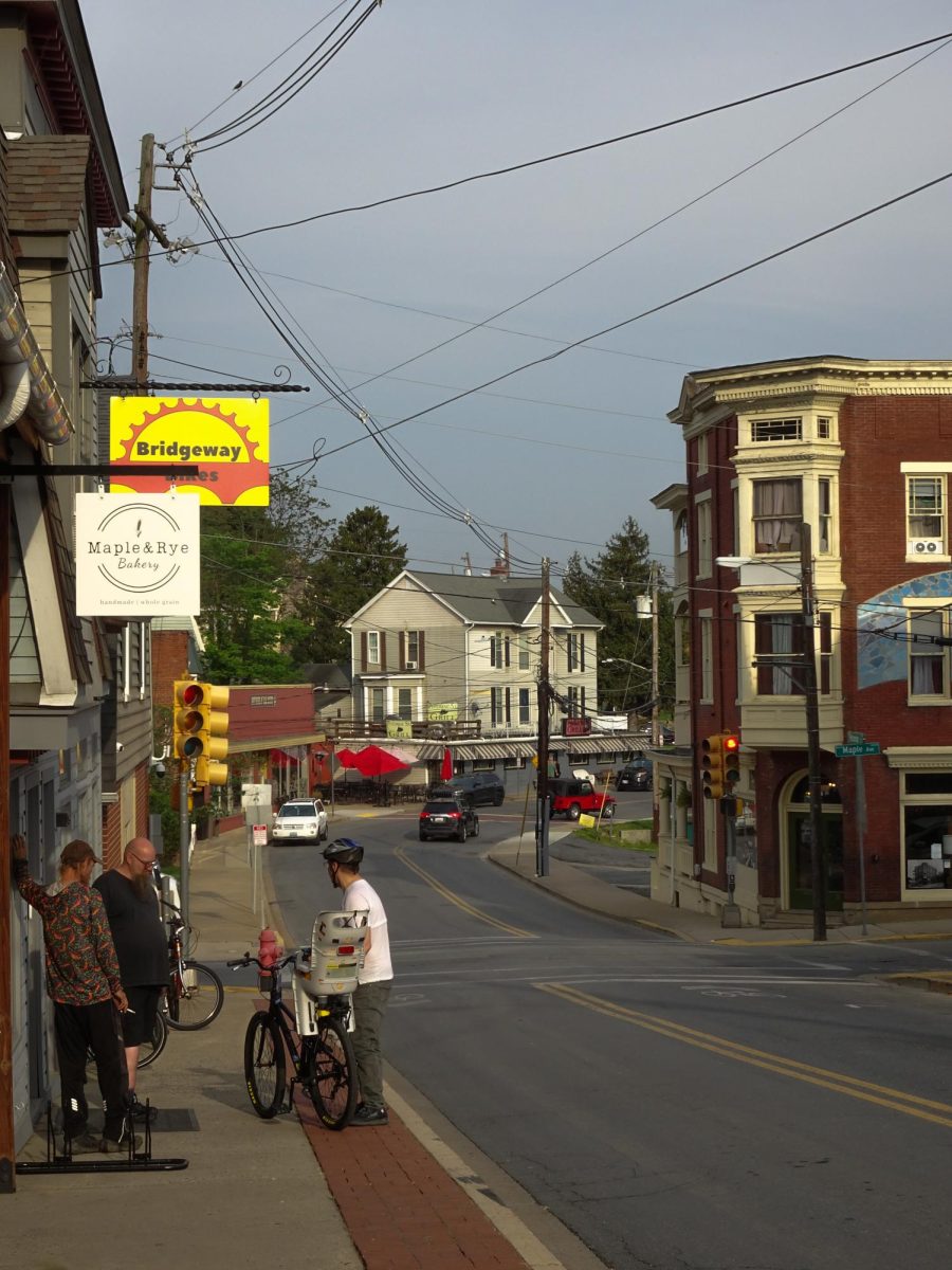 View of the same area in downtown Brunswick, May 1.