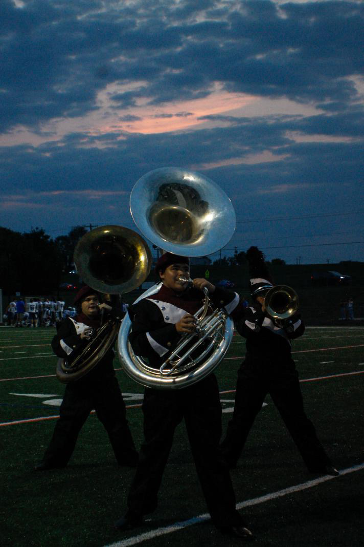 All of our Sousaphone players in our band.