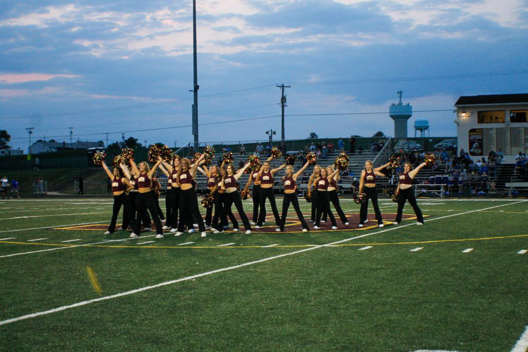 The Brunswick Roaderettes perform their first Poms Halftime performance of the season!