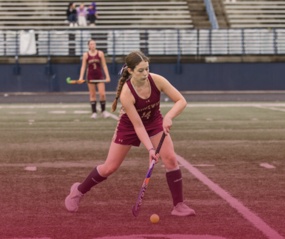 Abbie Perry driving the ball down field.

Photo used with permission from Abbie Perry.