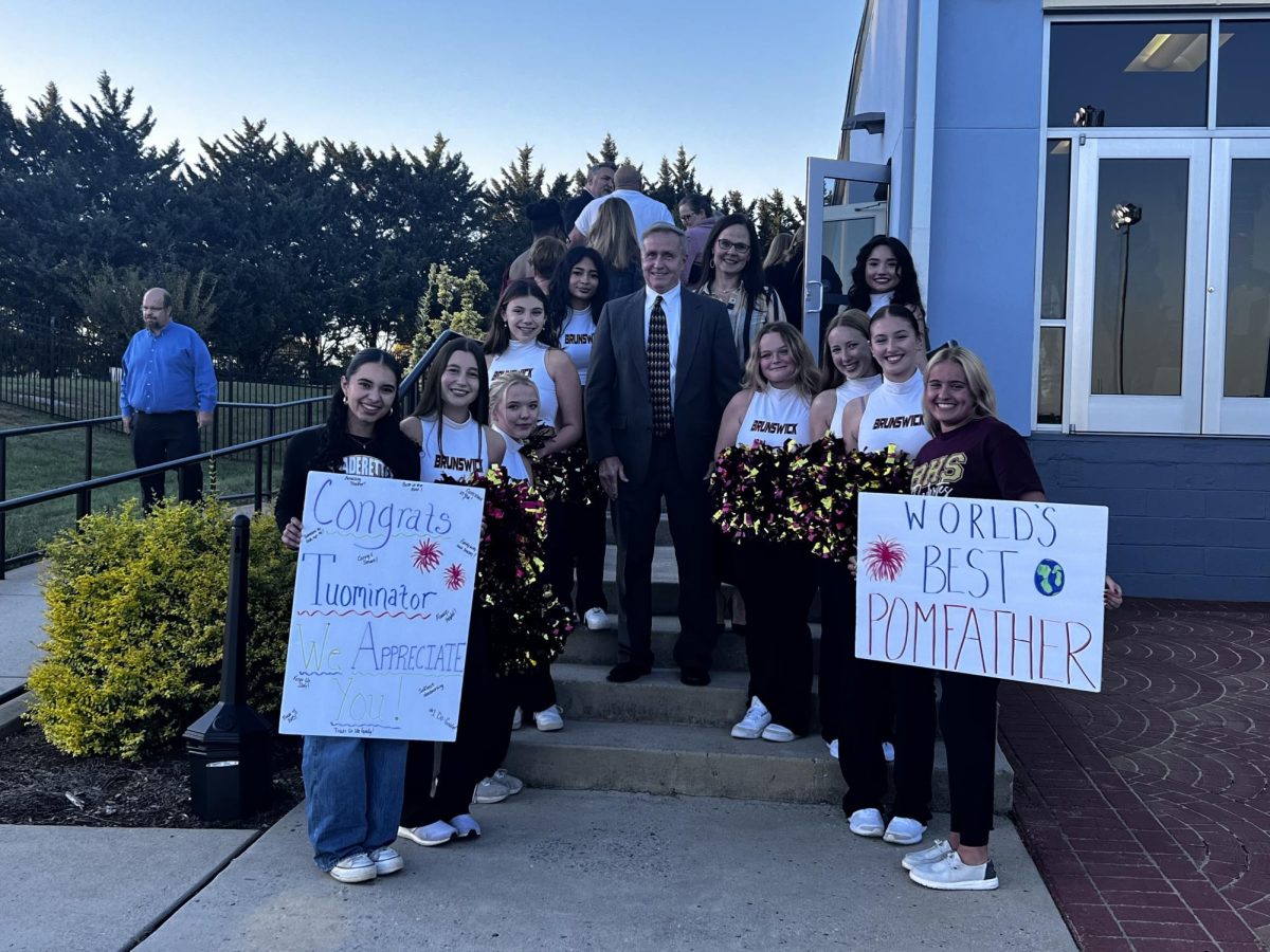 BHS Poms members & alumni came to support Mr. Tuomey at the Do-Gooder Awards.
photo used with permission of Keli Dick