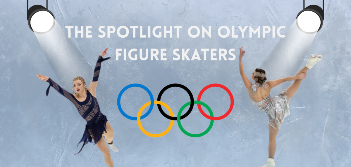 Olympic skaters Amber Glenn and Alysa Liu showcase their abilities at the Winter Olympic Games. Image created with Canva.
