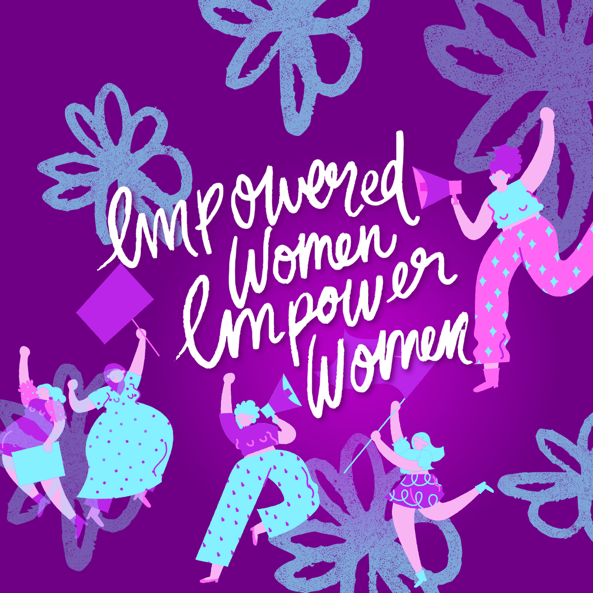 International Women's Day is March 8 and full of many reasons that others can learn to grow and empower each other. Image created in Canva.