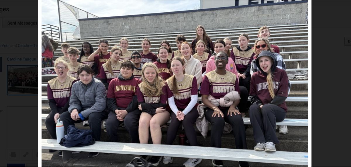 Brunswick unified team at Urbana High School for a meet. Photo used with permission from Rosemary Chandler.