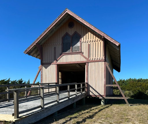 The boat house is one of the last remaining structures of the Little Kinnakeet Life Saving Station located just north of Avon North Carolina
