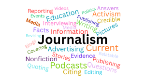 Definitions of journalism and all it encompasses for news to be shared.