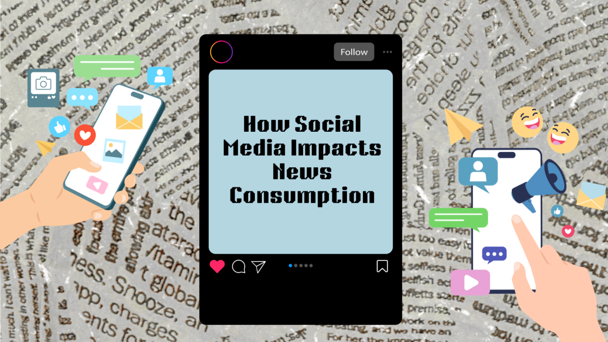 Social media allows news to spread much more rapidly. Image made in Canva.