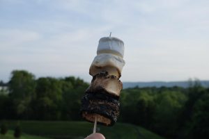 S'mores are a summer delicacy for many over a campfire.  