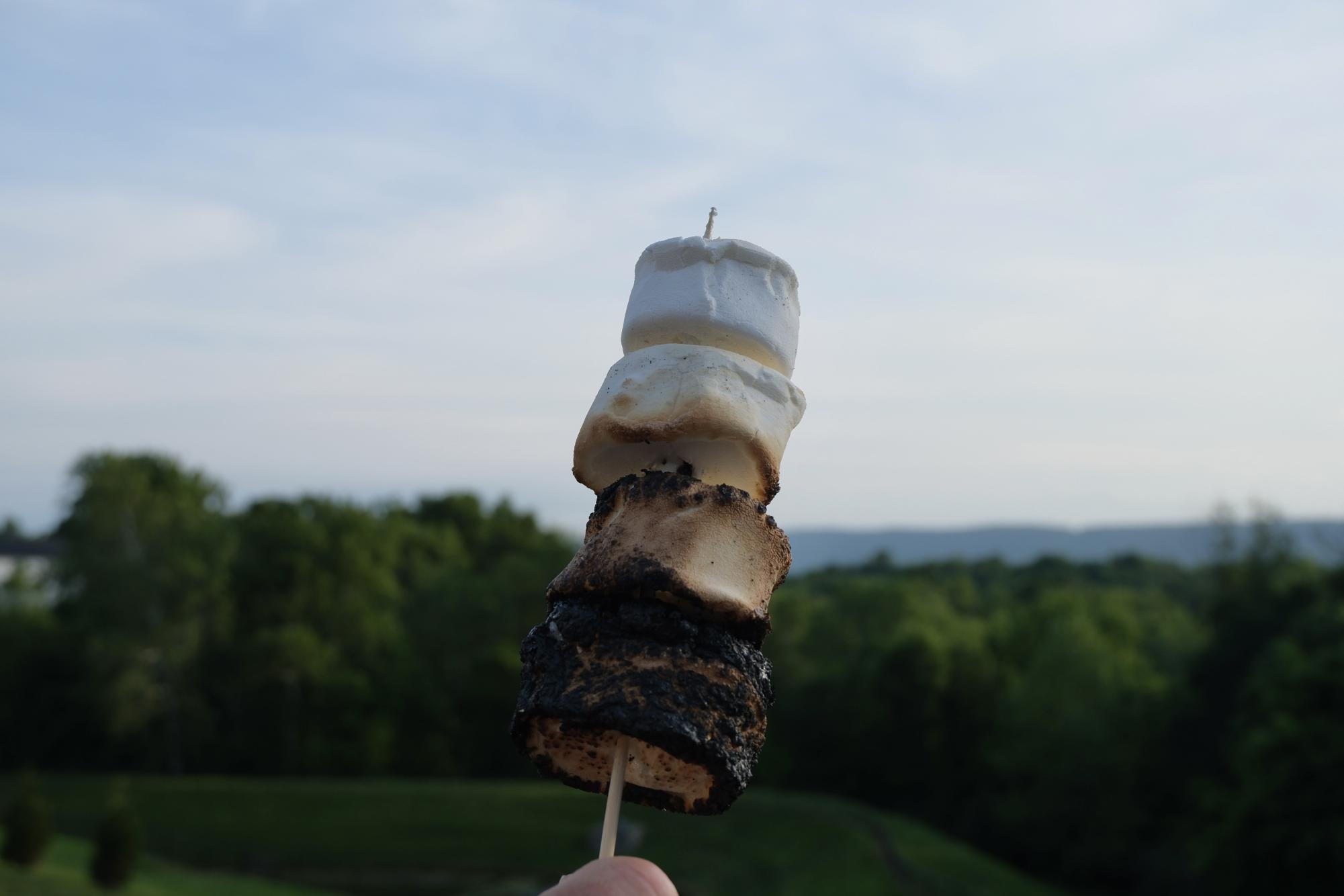 S'mores are a summer delicacy for many over a campfire.  
